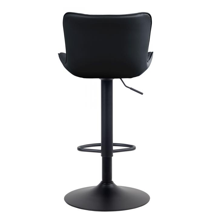 Barhocker HLO-CP254 Kunstleder ~ schwarz