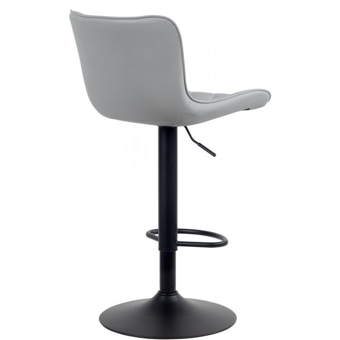 Barhocker HLO-CP254 Kunstleder ~ grau