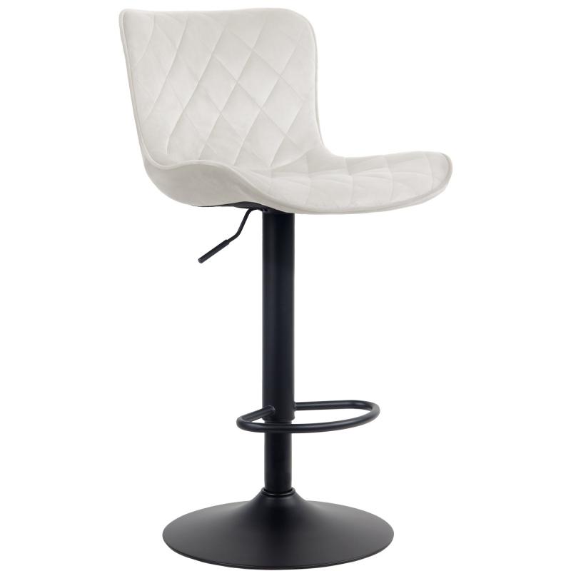 Barhocker HLO-CP255 Samt ~ creme