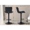 Barhocker HLO-CP255 Samt ~ schwarz