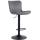 Barhocker HLO-CP255 Samt ~ dunkelgrau