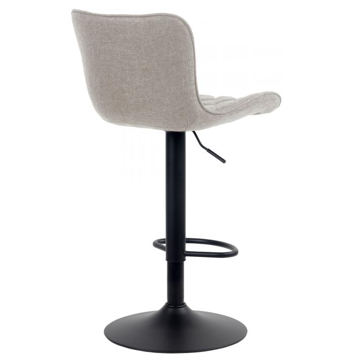 Barhocker HLO-CP256 Stoff ~ taupe