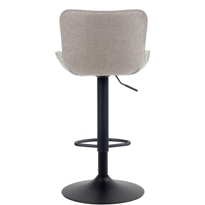 Barhocker HLO-CP256 Stoff ~ taupe