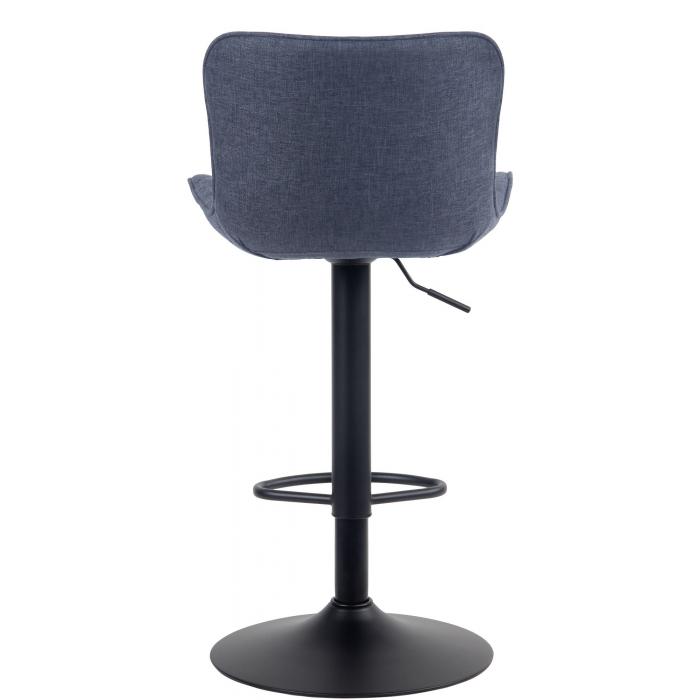 Barhocker HLO-CP256 Stoff ~ blau