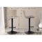 2er Set Barhocker HLO-CP254 Kunstleder ~ creme