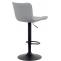 2er Set Barhocker HLO-CP254 Kunstleder ~ grau