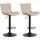 2er Set Barhocker HLO-CP255 Samt ~ creme