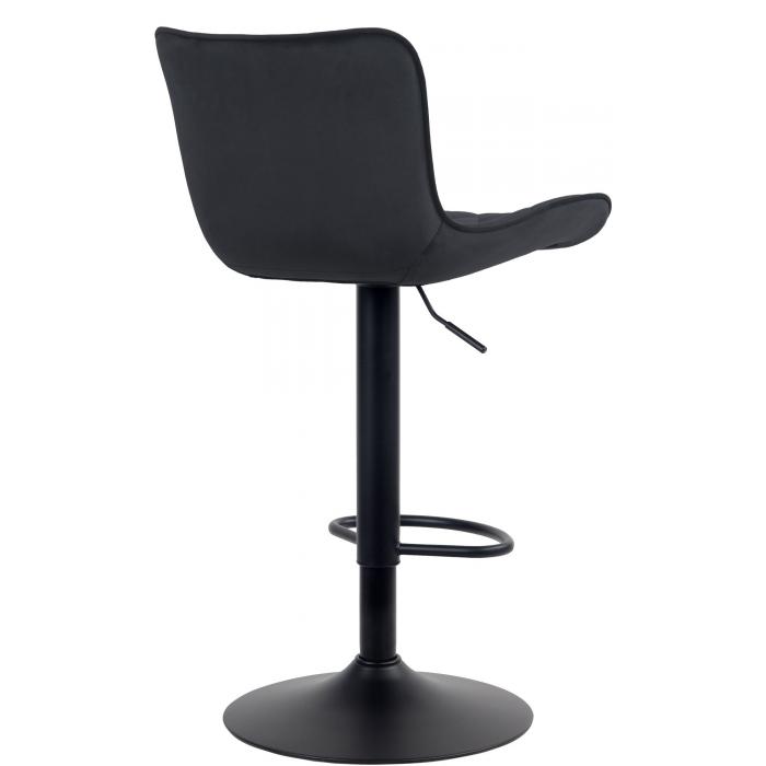 2er Set Barhocker HLO-CP255 Samt ~ schwarz
