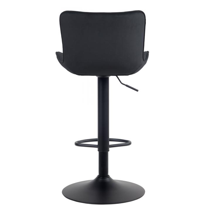 2er Set Barhocker HLO-CP255 Samt ~ schwarz