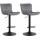 2er Set Barhocker HLO-CP255 Samt ~ dunkelgrau