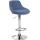 Barhocker HLO-CP30 Stoff ~ blau