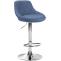 Barhocker HLO-CP30 Stoff ~ blau