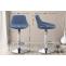 Barhocker HLO-CP30 Stoff ~ blau