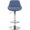 Barhocker HLO-CP30 Stoff ~ blau