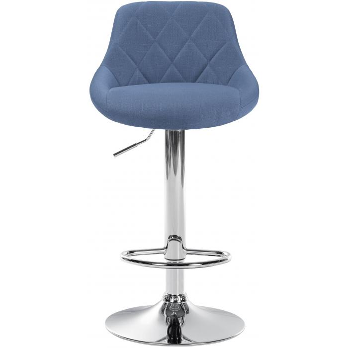 Barhocker HLO-CP30 Stoff ~ blau