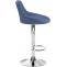 Barhocker HLO-CP30 Stoff ~ blau
