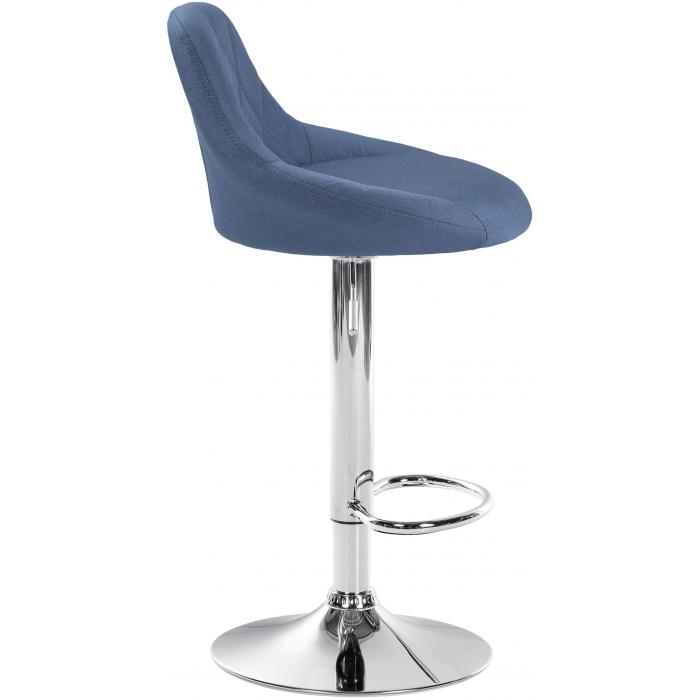 Barhocker HLO-CP30 Stoff ~ blau