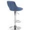 Barhocker HLO-CP30 Stoff ~ blau