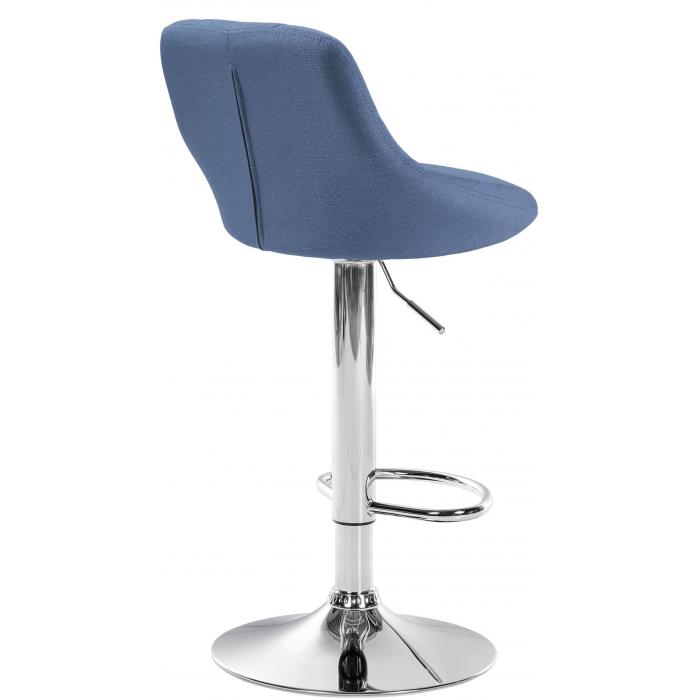 Barhocker HLO-CP30 Stoff ~ blau