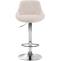 Barhocker HLO-CP30 Stoff ~ creme