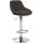Barhocker HLO-CP30 Stoff ~ dunkelgrau