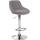 Barhocker HLO-CP30 Stoff ~ grau