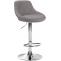 Barhocker HLO-CP30 Stoff ~ grau