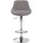 Barhocker HLO-CP30 Stoff ~ grau