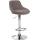 Barhocker HLO-CP30 Stoff ~ taupe