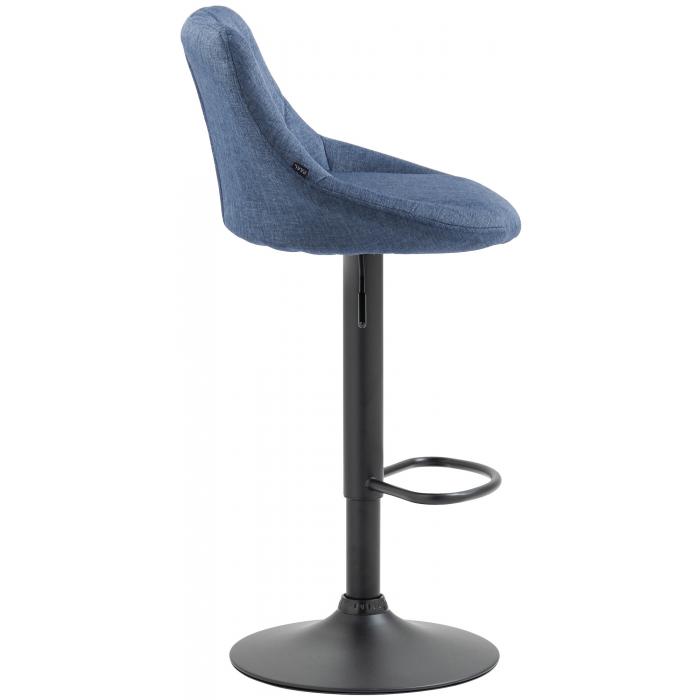 Barhocker HLO-CP30 Stoff schwarz ~ blau