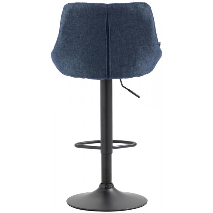 Barhocker HLO-CP30 Stoff schwarz ~ blau