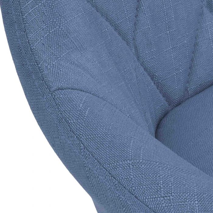 Barhocker HLO-CP30 Stoff schwarz ~ blau