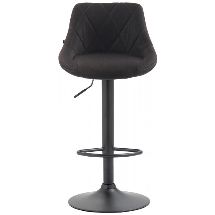 Barhocker HLO-CP30 Stoff schwarz ~ dunkelgrau