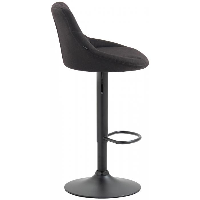 Barhocker HLO-CP30 Stoff schwarz ~ dunkelgrau