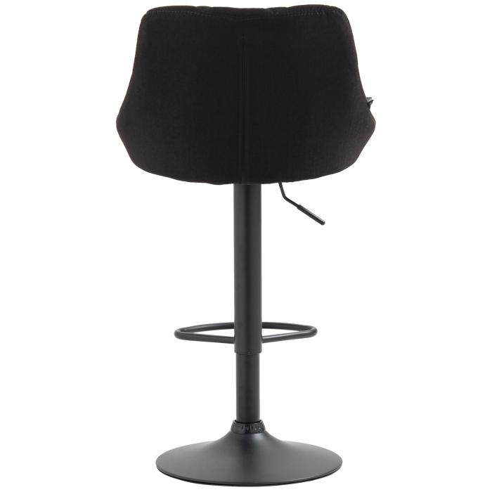 Barhocker HLO-CP30 Stoff schwarz ~ dunkelgrau