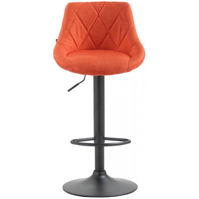 Barhocker HLO-CP30 Stoff schwarz ~ orange