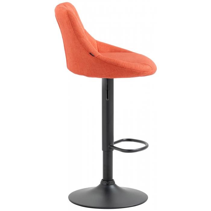 Barhocker HLO-CP30 Stoff schwarz ~ orange