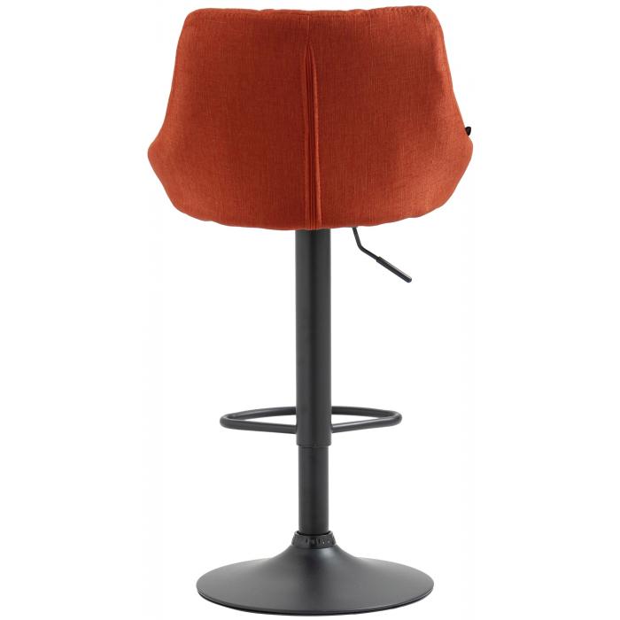 Barhocker HLO-CP30 Stoff schwarz ~ orange