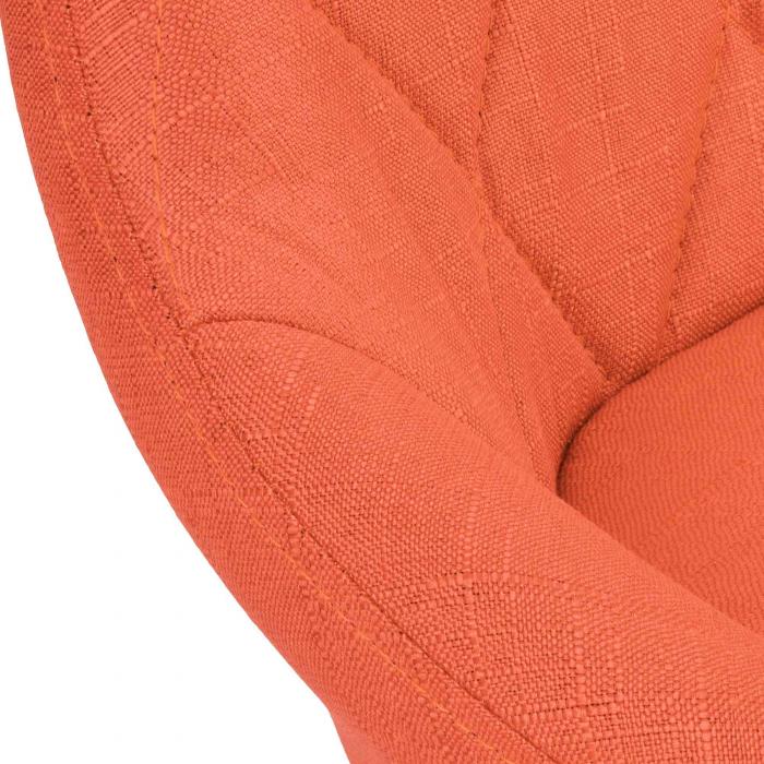 Barhocker HLO-CP30 Stoff schwarz ~ orange