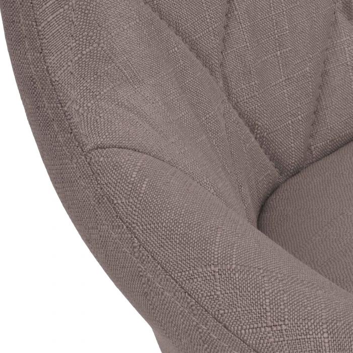 Barhocker HLO-CP30 Stoff schwarz ~ taupe