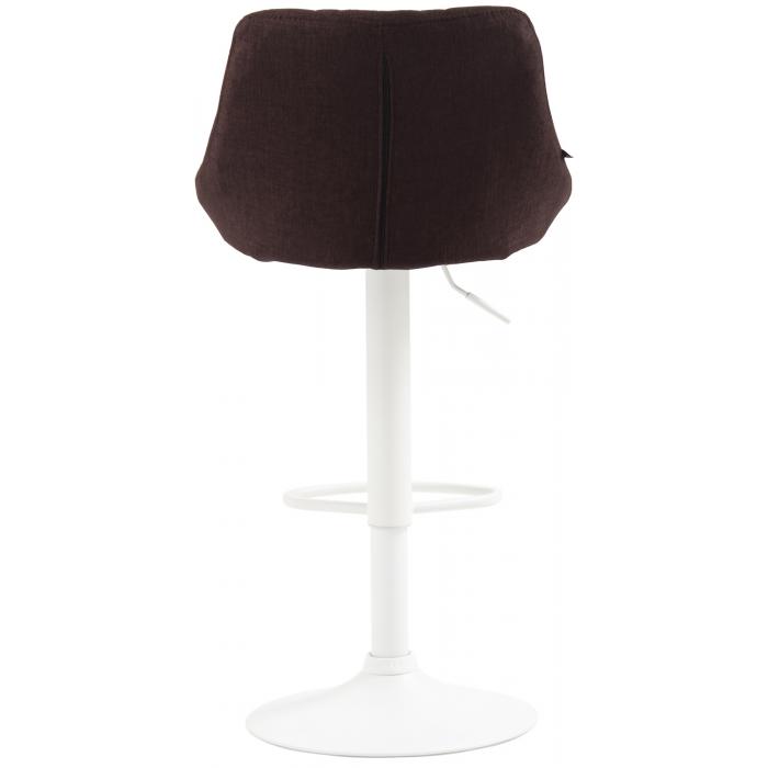Barhocker HLO-CP30 Stoff wei ~ braun