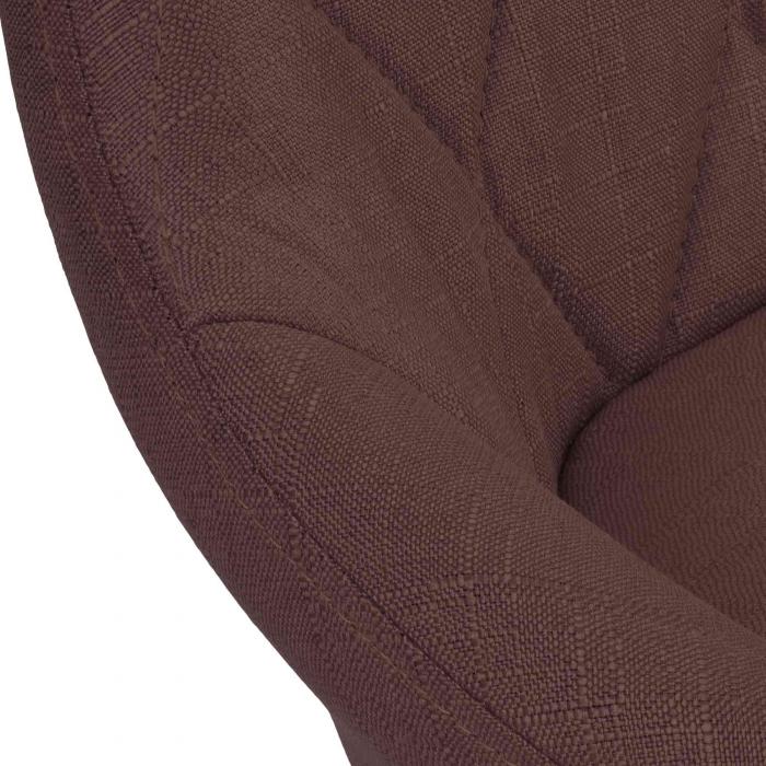 Barhocker HLO-CP30 Stoff wei ~ braun