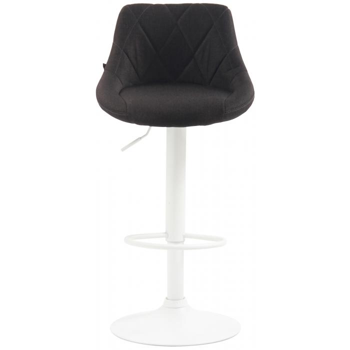Barhocker HLO-CP30 Stoff wei ~ dunkelgrau