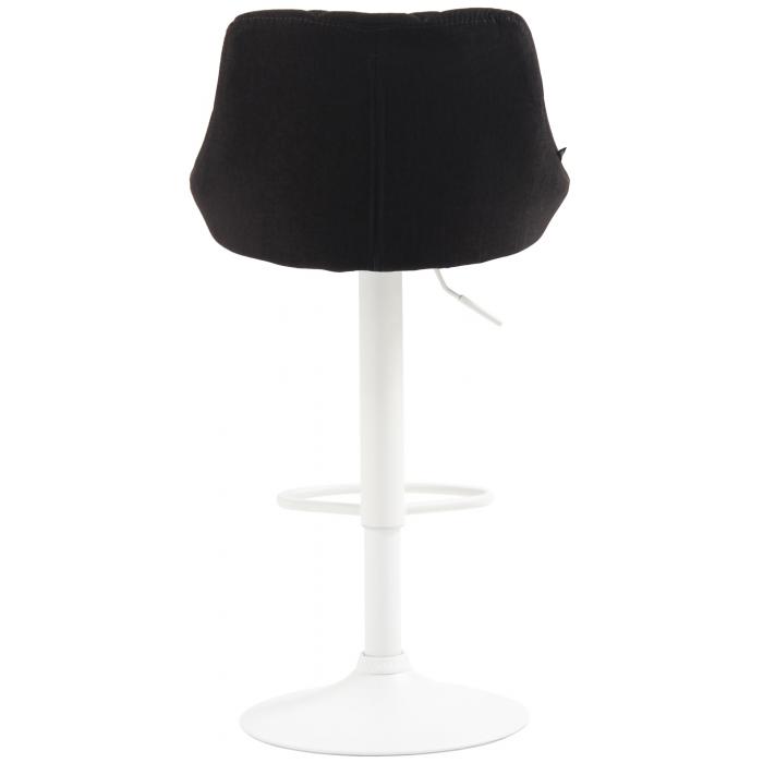 Barhocker HLO-CP30 Stoff wei ~ dunkelgrau