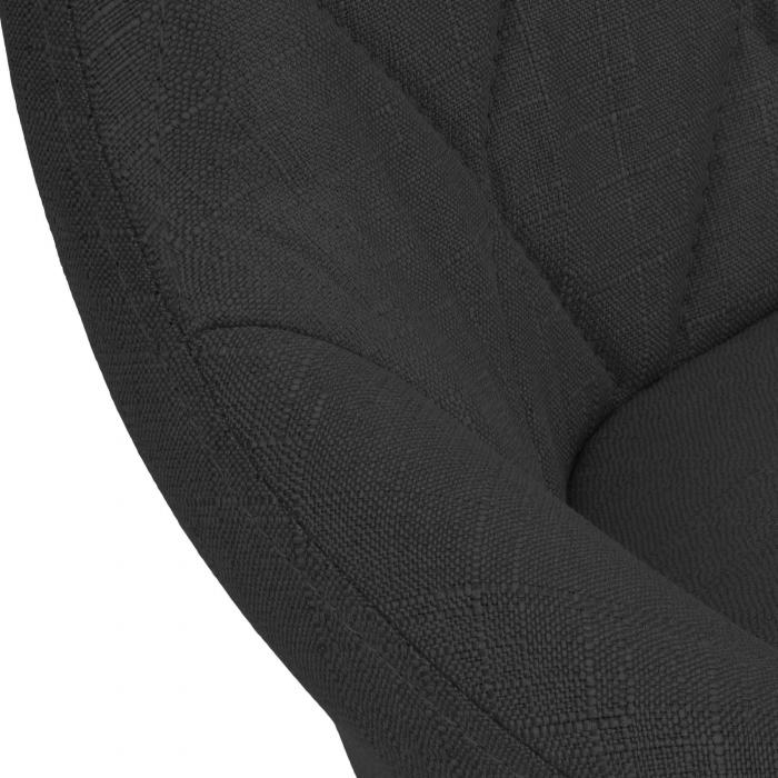 Barhocker HLO-CP30 Stoff wei ~ schwarz