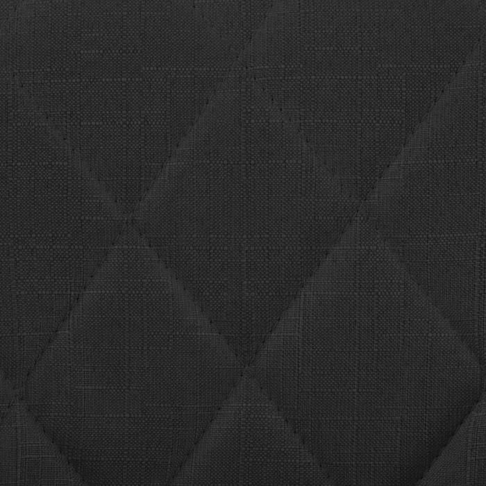 Barhocker HLO-CP30 Stoff wei ~ schwarz