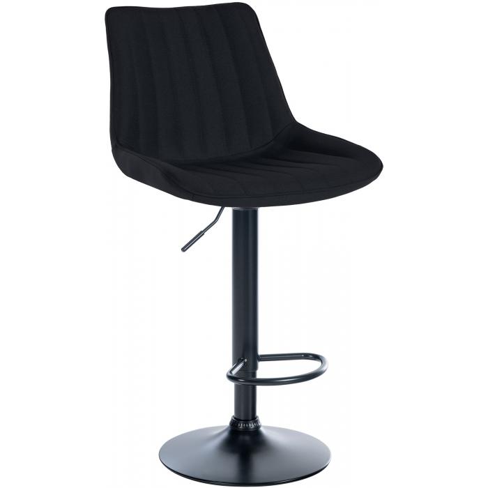 Barhocker HLO-CP295 Stoff schwarz ~ schwarz
