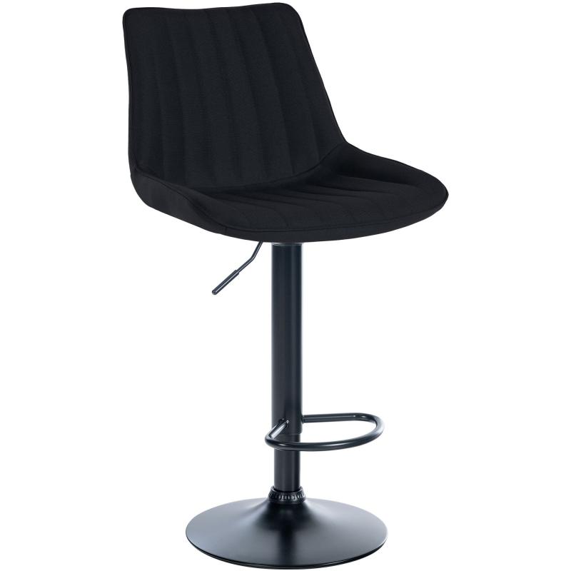 Barhocker HLO-CP295 Stoff schwarz ~ schwarz