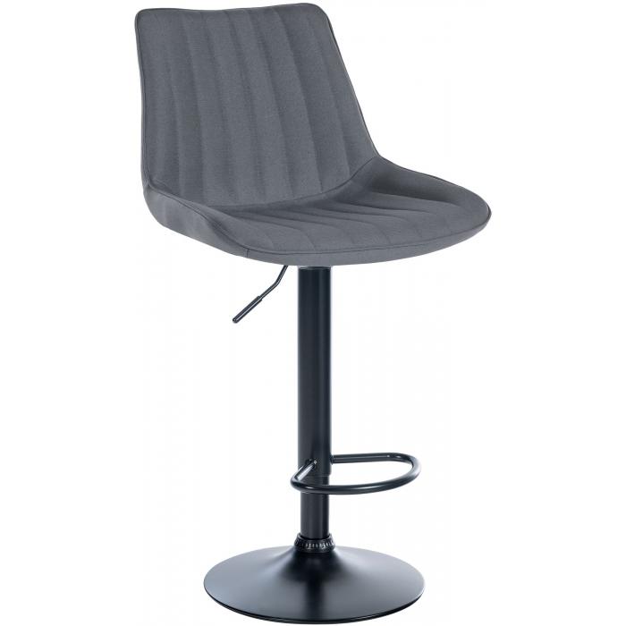 Barhocker HLO-CP295 Stoff schwarz ~ grau