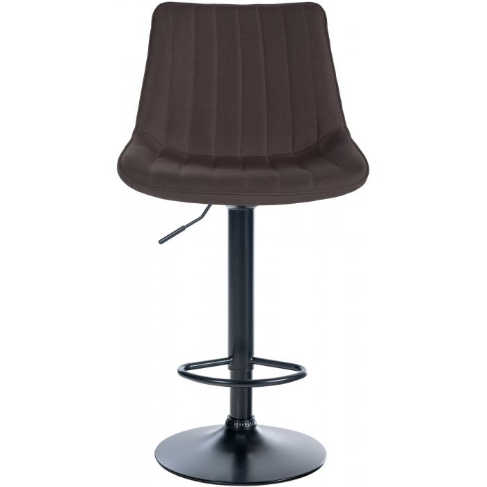 Barhocker HLO-CP295 Stoff schwarz ~ taupe